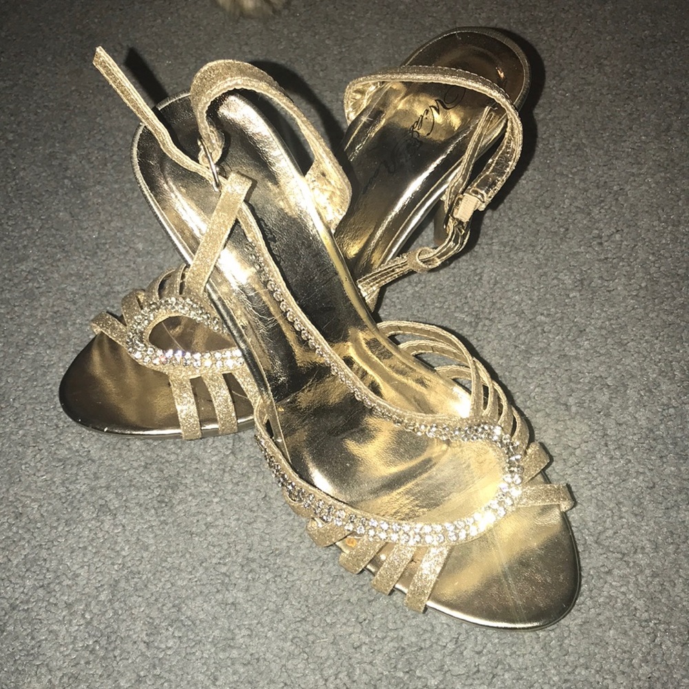 Gold heels